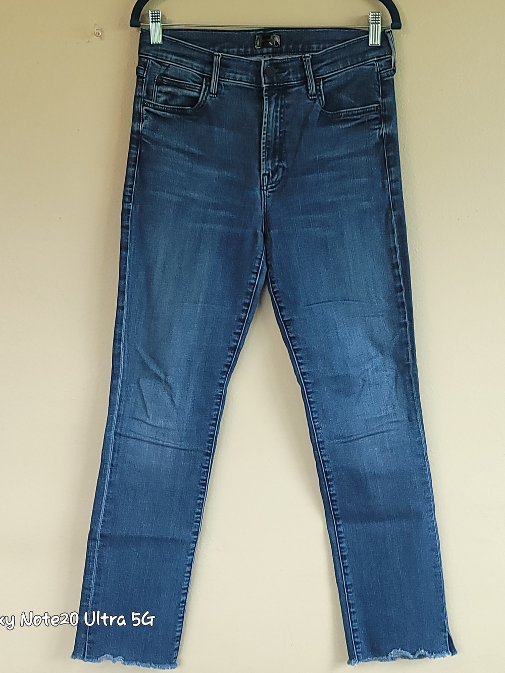 MOTHER The Rascal Ankle Snippet Jeans 28 Mint Wash Raw Hem
